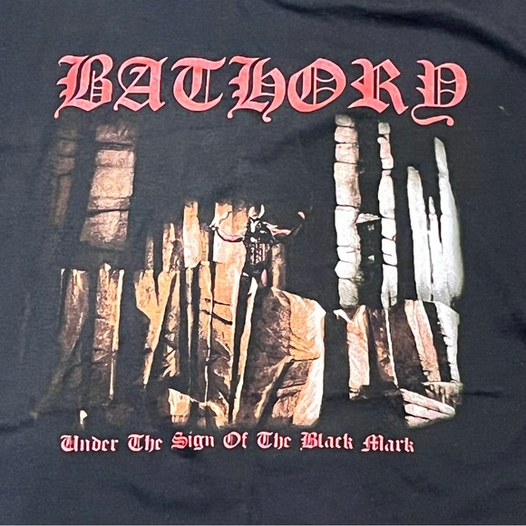 Authentic BATHORY Under The Sign Of The Black Mark Long Sleeve T-Shirt S-2XL NEW - Picture 3 of 7